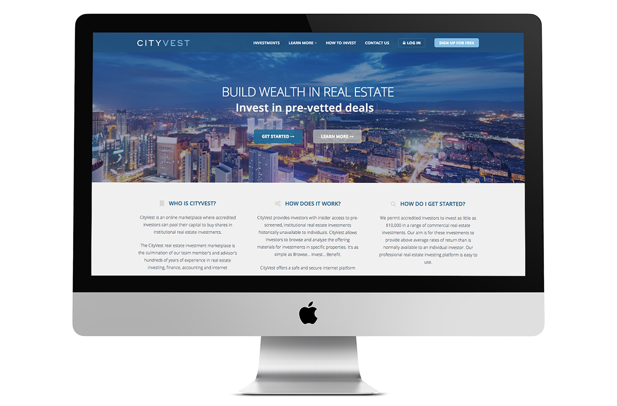 Cityvest Brand Identity + Web Site Redesign