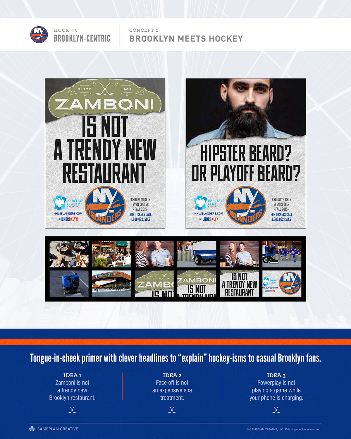 New York Islanders Pitch Boards Concepts