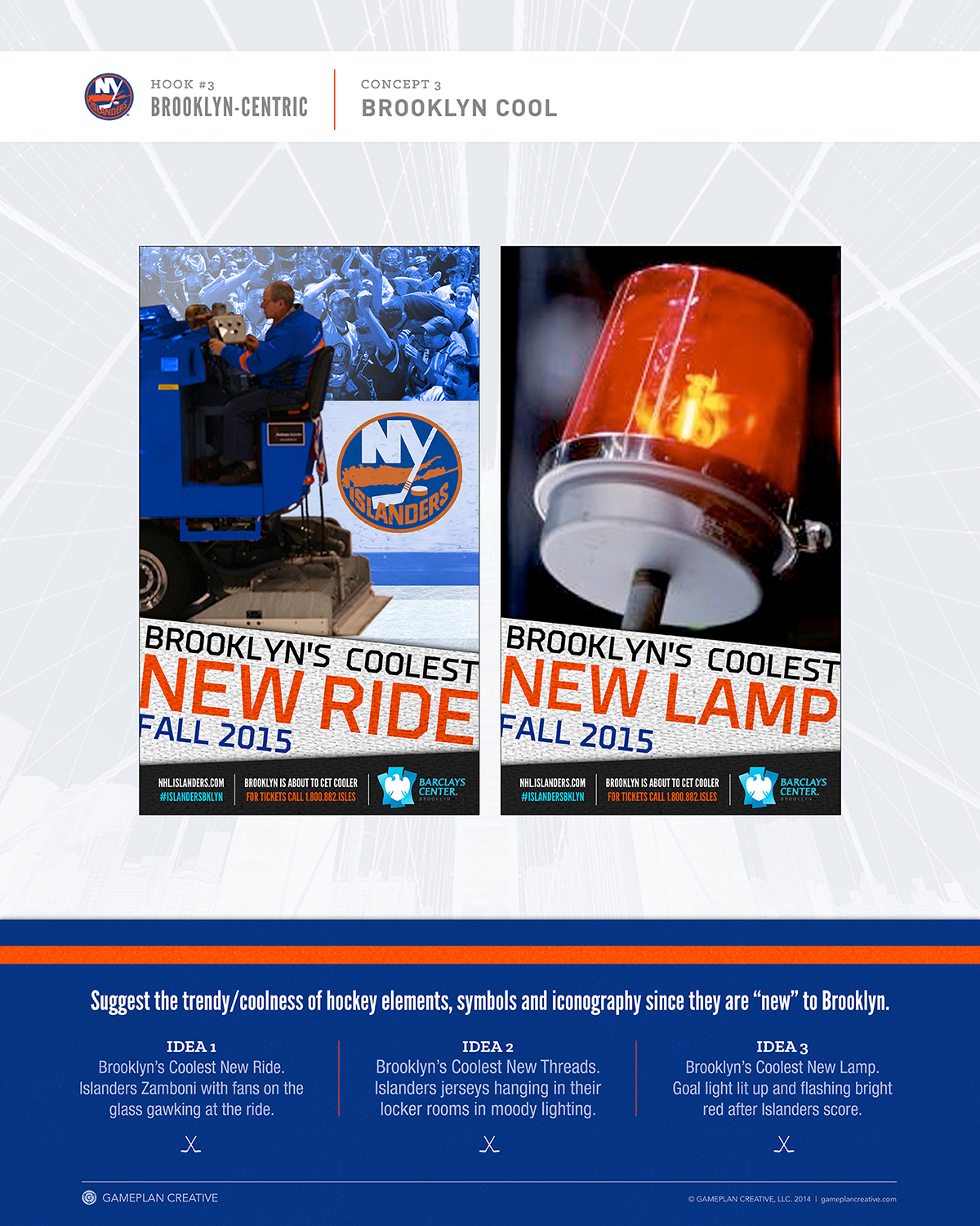 New York Islanders Pitch Boards Concepts