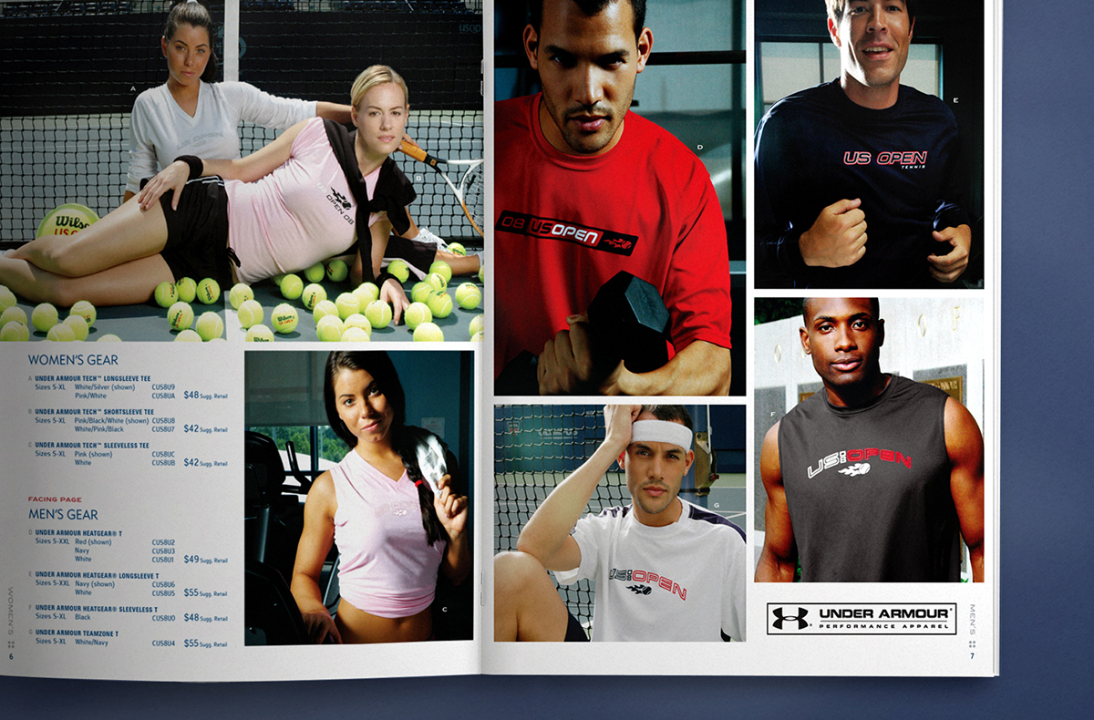 US Open Tennis Catalog Design
