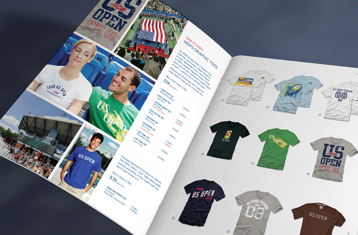 US Open Tennis Catalog Design